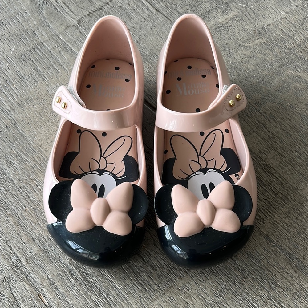 Mini Melissa Kids Pink Minnie Mouse Shoes